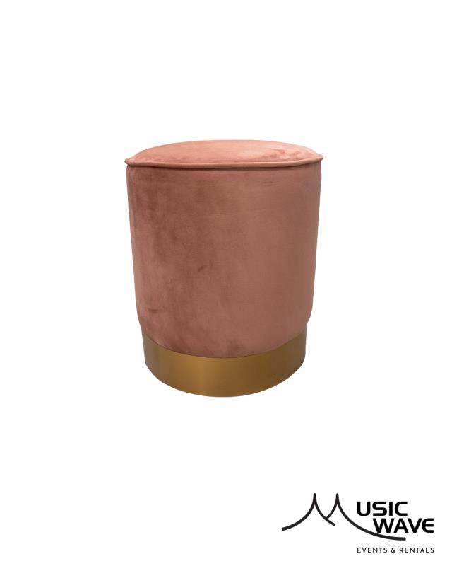 Rental store for Ottoman - Velvet  Blush Gold   535 in San Juan PR