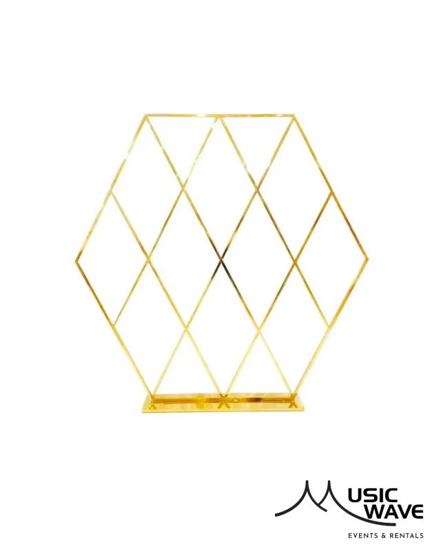 Rental store for Background- Grid Hexagon  SS Gold in San Juan PR