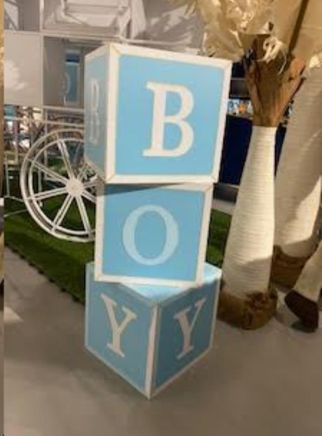 Rental store for Letter Box - BOY  Acrylic, Blue in San Juan PR