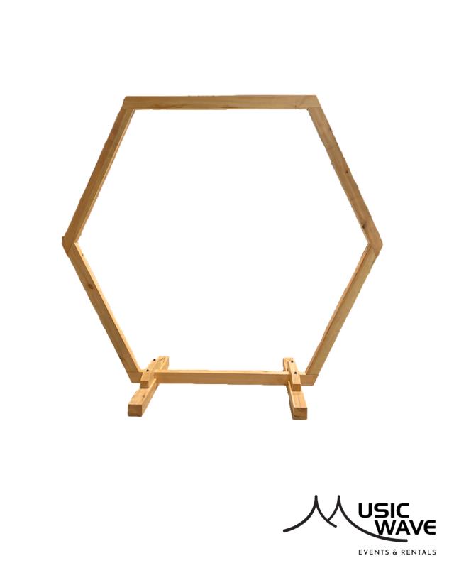 Rental store for Background- Wood Hexagon 8  W 8  L in San Juan PR