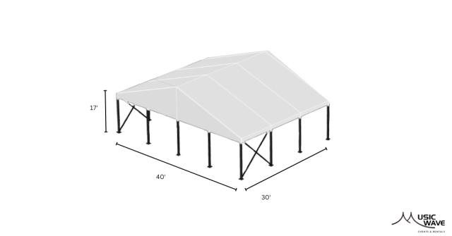 Rental store for Tent - Structural White 40 x30 in San Juan PR