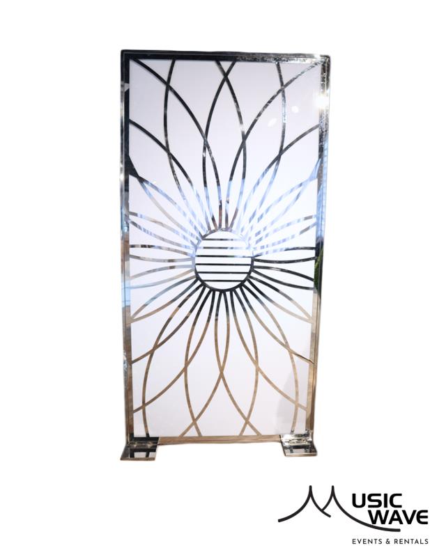 Rental store for Background- Flower Silver  White Acrylic in San Juan PR