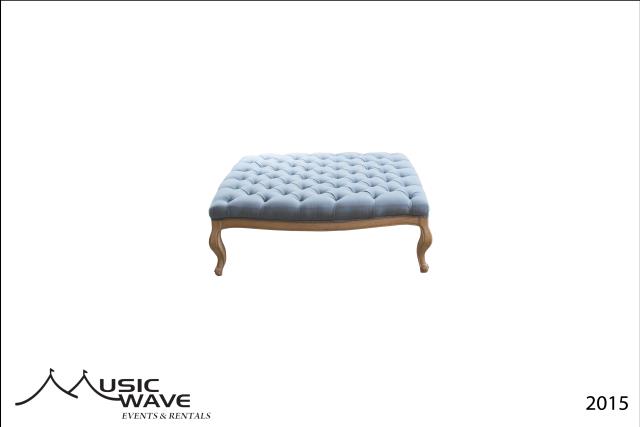 Rental store for Ottoman - Laurent  Blue Wood   2015 in San Juan PR