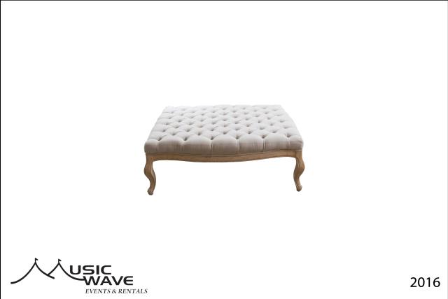 Rental store for Ottoman - Laurent  Ivory Wood   2016 in San Juan PR