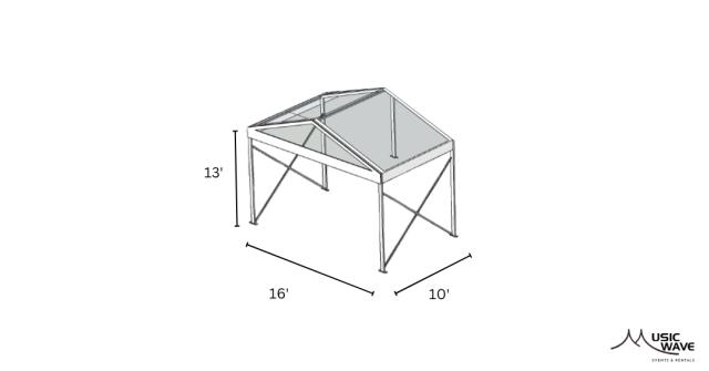 Rental store for Tent - Structural Clear 16’x10’ in San Juan PR