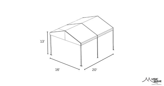 Rental store for Tent - Structural White 16’x20’ in San Juan PR