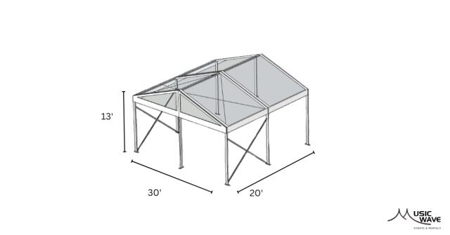 Rental store for Tent - Structural Clear 30’x20’ in San Juan PR