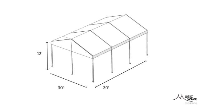 Rental store for Tent - Structural White 30’x30’ in San Juan PR