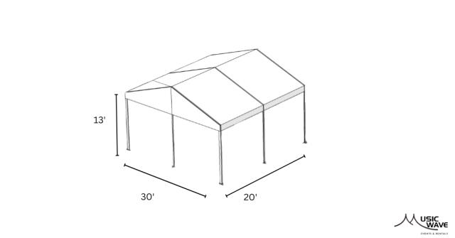 Rental store for Tent - Structural White 30’x20’ in San Juan PR