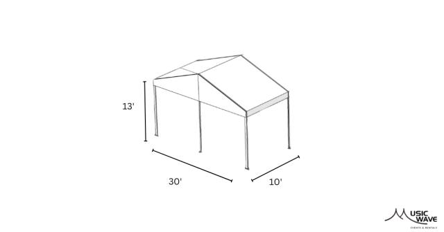 Rental store for Tent - Structural White 30’x10’ in San Juan PR