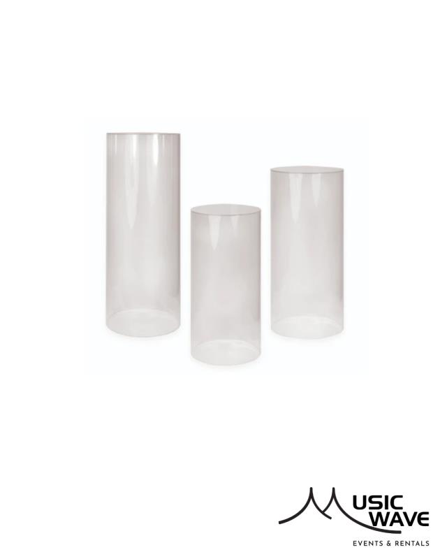 Rental store for Cylinder – Clear  Small  24 Hx12 D in San Juan PR