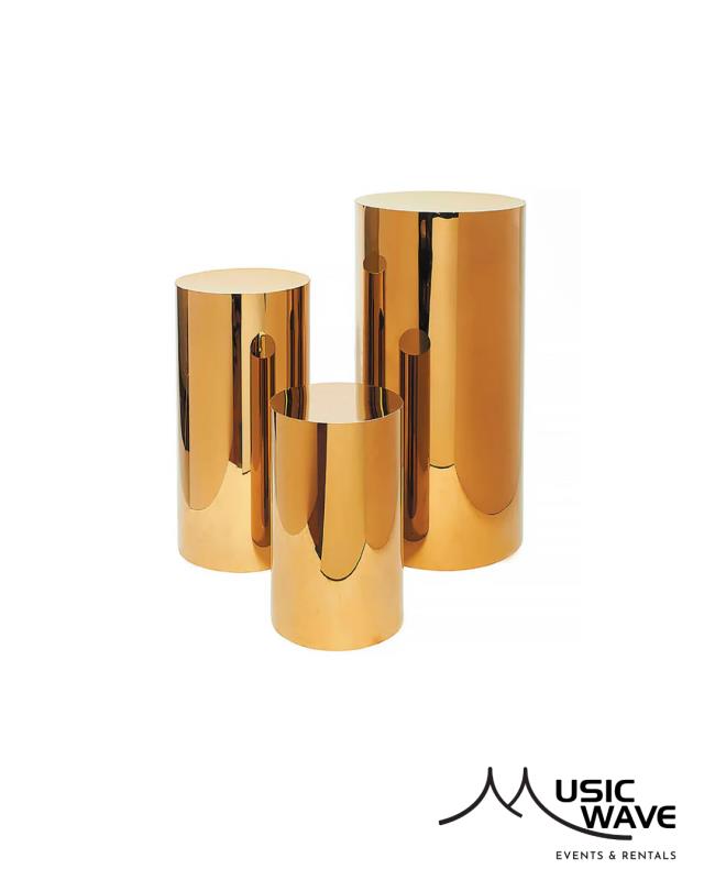 Rental store for Cylinder – Gold  Small 24Hx12 D in San Juan PR