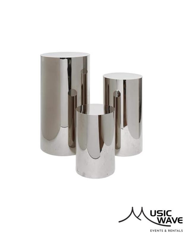 Rental store for Cylinder – Silver  Medium 31 Hx15 D in San Juan PR