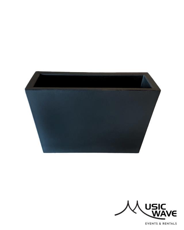 Rental store for Planter - Terra Black  Rect Tall in San Juan PR
