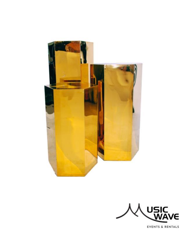 Rental store for Hexa Cylinder – Gold  Small   9552 in San Juan PR