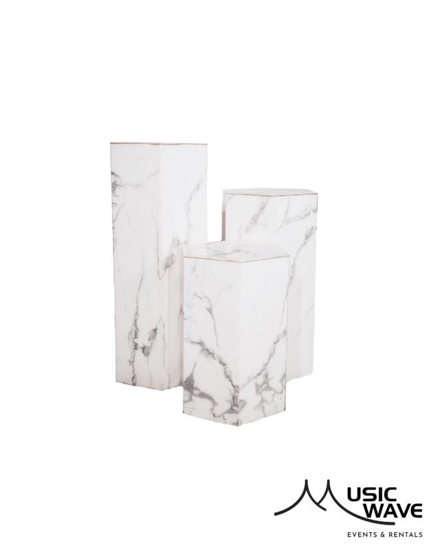 Rental store for Hexa Cylinder – Marble  Large   9553 in San Juan PR