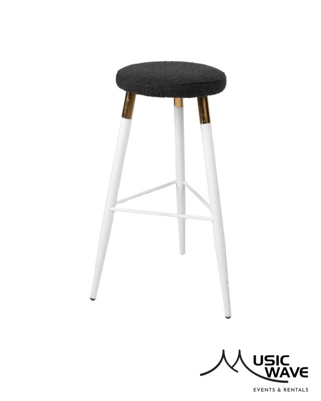 Rental store for Cushion - Tivoli Stool  Black Boucle in San Juan PR