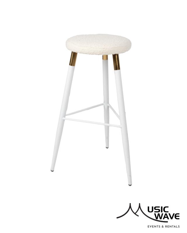 Rental store for Cushion - Tivoli Stool  Ivory Boucle in San Juan PR