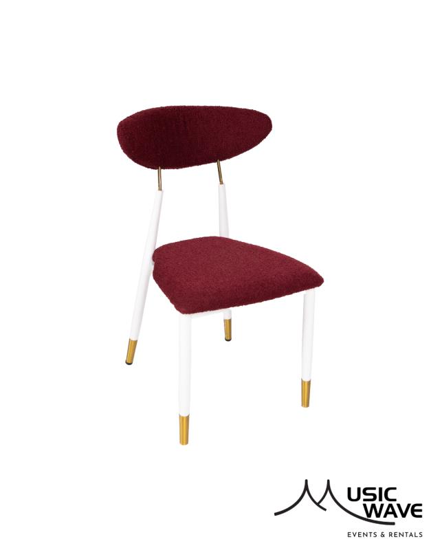 Rental store for Cushion - Tivoli Chair  Crimson Boucle in San Juan PR