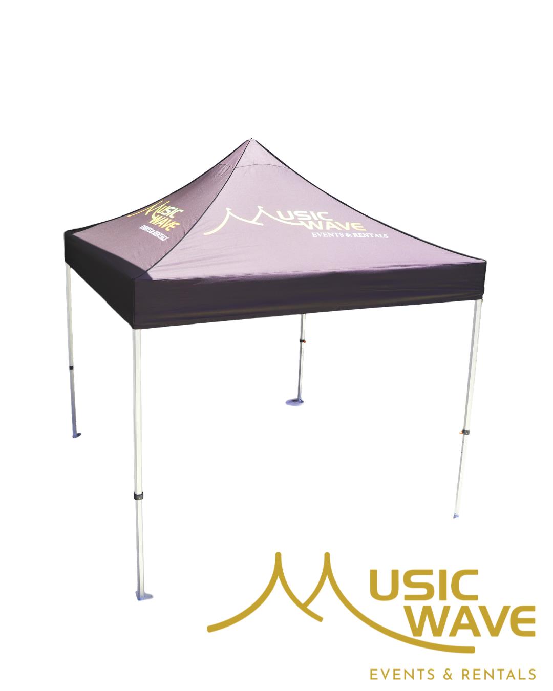 Rental store for Tent - 10x10 Music Wave Logo Black in San Juan PR