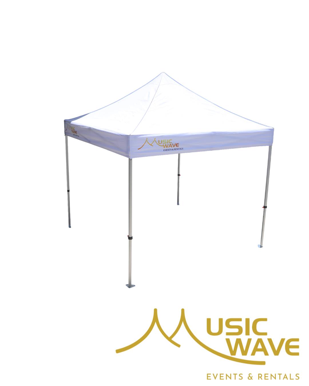 Rental store for Tent - 10x10  Music Wave Logo White in San Juan PR