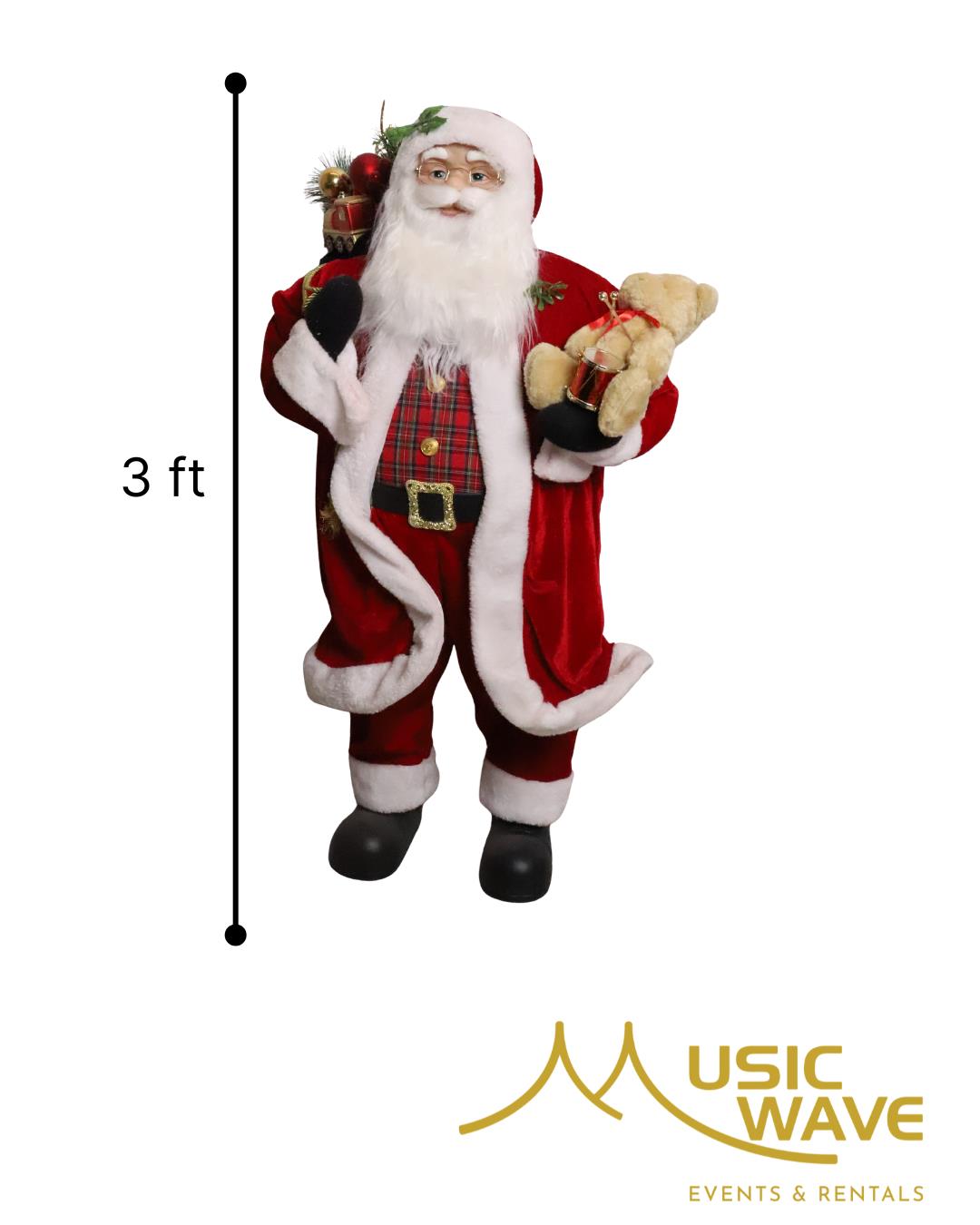 Rental store for Christmas Deco - Santa Claus 3FT in San Juan PR