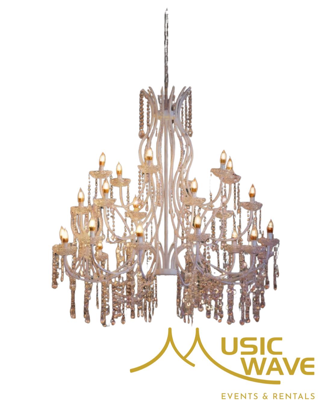 Rental store for Deco - Chandelier Cecilia SS White in San Juan PR