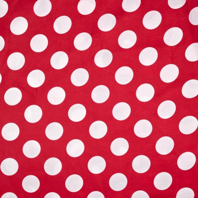 Rental store for Linen - Polka Blanco Rojo 90”  2456 in San Juan PR
